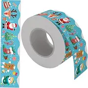 TEHAUX 1 Roll Christmas Border Sticker Artificial Fall Room Decor Wrap Tape Transparent Sticker Support Lights Aesthetic Board Masking Adhesive Wax Seal Stickers Dot Copper Plate Stickers