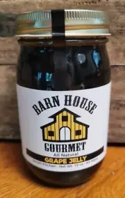 Grape Jelly Barn House Gourmet All Natural Preserves Amish Kitchen 19 Oz