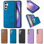 For Samsung Galaxy A54 A25 A14 A05 Shockproof Plain Leather Soft Slim Phone Case