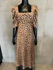 By Johnny Diana The Spot Midi Dress Brown Size 14