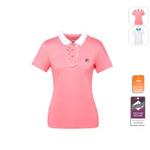 【FILA】女性 吸排抗UV POLO衫-粉色 5POT-5008-PK
