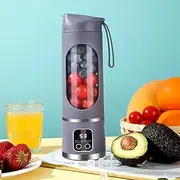 Cordless Portable Blender,450ML Smoothie Blender with 12 Blades USB Rechargeable Leakproof-Lid Mini Juicer for Travel Sports Outgoing Small Kitchen Appliances (Purple)