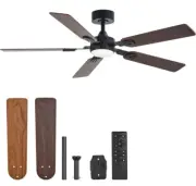 VONLUCE Ceiling Fans with Lights and Remote, 52" Ceiling Fan with 5 Blades