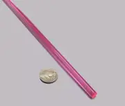 Acrylic Extruded Rod, 19357FL Pink Red .250" (1/8") Dia x 6 FT Length, 10 Units