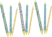 9pcs Rub Brush Edge Paper Roll Pencil Eraser Blending Drawing Pencil Erasers for Artists Sketch Blending Stump Tool Supplies Sketch Wiper Artist Smudge Sticks Drawing Wiping Paper