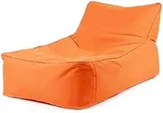 IAMZHL outdoor solid color foldable adults bean bag sofa cover lounger, relax garden beanbag big man recliner - orange,a1