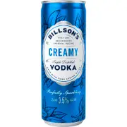 Billson's Creamy Soda Vodka Mixed Drink 355mL
