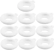 [CTIRCHIU] 10pcs Nurse Silicone Watch Cover Silicone Watch Band Nurse Watches Watch Band Strap Loop Watch Strap Connectors Nursing Badge Accessories Smart Watch Strap White Silica Gel