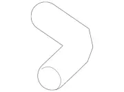 Genuine Nissan Filler Hose 17228-1KM1A