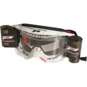 Pro Grip 3303 Vista Roll-Off Mounted Goggles (White, Clear Lens)