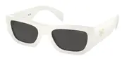 Prada PR A01SF Asian Fit 17K08Z Men's Sunglasses White Size 55