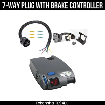 Tekonsha 7Way + Brake Control For 87-97 F-150 250 350 F-Super Duty 97 Heavy Duty