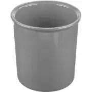 TableCraft CW1680GY Cold 2-1/2 qt. Grey Finish Aluminum Salad Dressing Crock