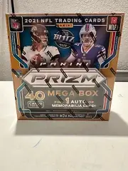 BRAND 2021 Prizm Football Mega Box Fanatics Exclusive - Purple Pulsar Fast Ship!