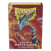 Dragon Shield TCG - Japanese Size Matte Outer Sleeves - Clear