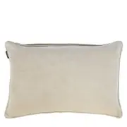 Belle Chelsea Velvet Cotton Cushion Cover Pillow Case 40x60cm Rect Natural