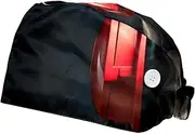 [YTYVAGT] 2-Pc,Scrub Bouffant Caps,Workout Hat with Sweatband Headgear for Women,Black Pet Dog and Music
