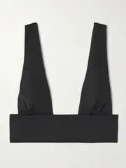 [Kiki de Montparnasse] Kiki de Montparnasse - Echauffe Stretch-jersey Soft-cup Bra - Black - x large x large Black
