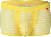 [Generic] Mesh Underwear Mens Sexy Boxer Briefs Lightweight Stretch Hipsters Trunk Classic See Through Boxer Shorts