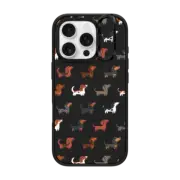iPhone 16 Pro Impact Ring Stand Case MagSafe Compatible DACHSHUNDS (Clear)