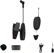 WAZIJ UHF 2.4G Wireless Microphone System for Instruments - Receiver and Transmitter Set for Saxophone