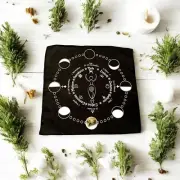 Amazing Goddess Moon Phases Pagan Calendar Altar Cloth Pagan Wicca