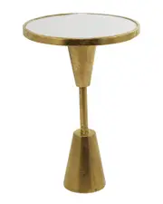 Peyton Lane Gold Contemporary Metal Accent Table