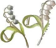 minkissy 2pcs Hairpin Metal Hair Claw Clips Metal Claw Clips Claw Clips for Women Flower Clips for Hair Flower Hair Claw Clip Tulip Flower Hair Clip Hair Clamp Clip Flower Hair Claw Clip