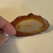 Brown Banded Agate Geode Polished Slab Slice, Crystal Home Decor
