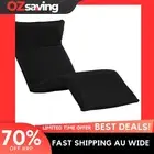 foldable sunlounger black 600D oxford fabric adjustable outdoor size 6043