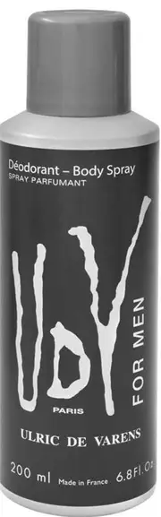 Ulric De Varens UDV Deodorant Body Spray for Men 200ml
