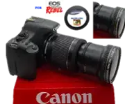 PHD X18 WIDE ANGLE LENS FOR Canon Rebel EOS XTI 1200D T3 T3I T4 T5 T6 7D 6D X45