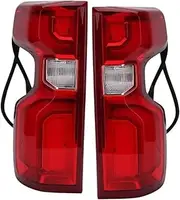 LED Rear Tail Light Assembly Compatible With Chevy Silverado 2019-2023 Turn Signal Stop Brake Lamp Car Accessory(1 pair)