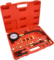 0-140PSI Fuel Injector Injection Pump Pressure Tester Gauge Kit Car Tools,Fuel P