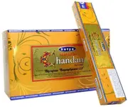 Satya Natural Series - Chandan - 180 Gram Bulk Box - Premium Incense Sticks