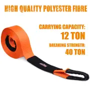 12T 9M*75MM Tow Strap Recovery Kit with Water-resistant Protector