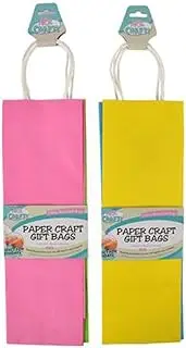 Arti Crafti Paper Wine Bags 2-Pieces, 35 cm x 11.5 cm x 8-2 cm Size