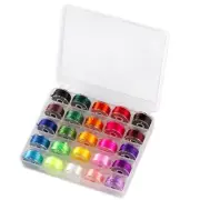 25 Bobbins and Sewing Threads with with Bobbin Case for Multiple Sewing Machines