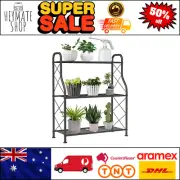 3-Tier Metal Corner Plant Stand, Indoor/Outdoor Shelf for Garden, Patio, Balcony