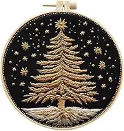Christmas Embroidery Kits for Adults,Embroidery Starter Kit for Beginners Kits Stamped Adults,Stitches with P Embroidery