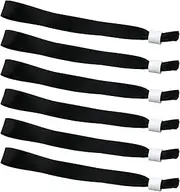 SAVITA 50PCS Cloth Event Wristbands, Entrance Wristbands Disposable Wrist Party Bands Without Logo Admission Wristbands Events Bracelets Suitable for Concerts Activities Parties Contest (Black)