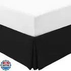 Mellanni Bed Skirt Twin Size - Bed Skirting - 15-Inch Tailored Drop Pleated D