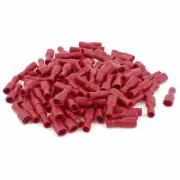 A● 100x FDFD1-187 22-16AWG Wire Spade Female Connector Insulated Crimp Terminals