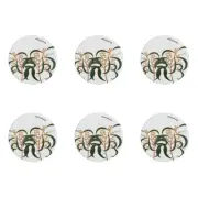 6x Maxwell & Williams Royal Botanic Gardens Victoria 9.5cm Coaster Round Wattle