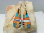 Earrings (E241) Santo Domingo Inlay Dangles