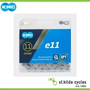KMC Bike Chain - Mod E11 - EPT - 1/2 X 11/128" X 122L - Silver/Silver