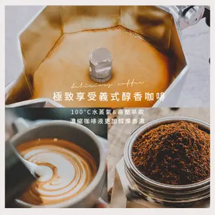 BIALETTI 經典摩卡壺 3杯份 / 6杯份 限量 太平洋藍 湖水綠 蠟橘黃 摩卡壺之心 羅曼紅