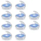 1X(10Pc Shampoo Scalp Shower Massage Massager Cleaning Clean Scrub5342