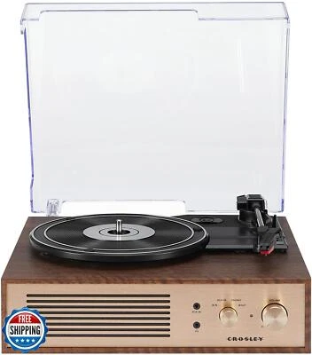 Crosley CR6045A-WA Miles 3-Speed Bluetooth in/Out Record Player Turntable wit