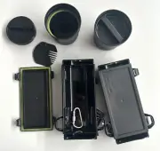GreenTraveler Multi Compartment Lunch Box, Food Container - Black - Overstock